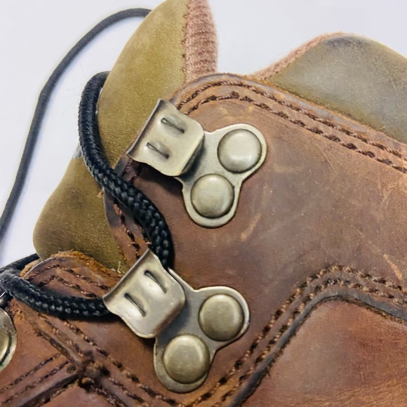 Timberland Unisex Euro Hiker Hiking Boots 100% Brown Leather 7 1/2 EUC - Picture 10 of 13